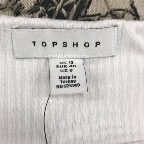 🛍2/$25🛍Topshop Ribbed Knit Bandeau Tube Top - Picture 5 of 6